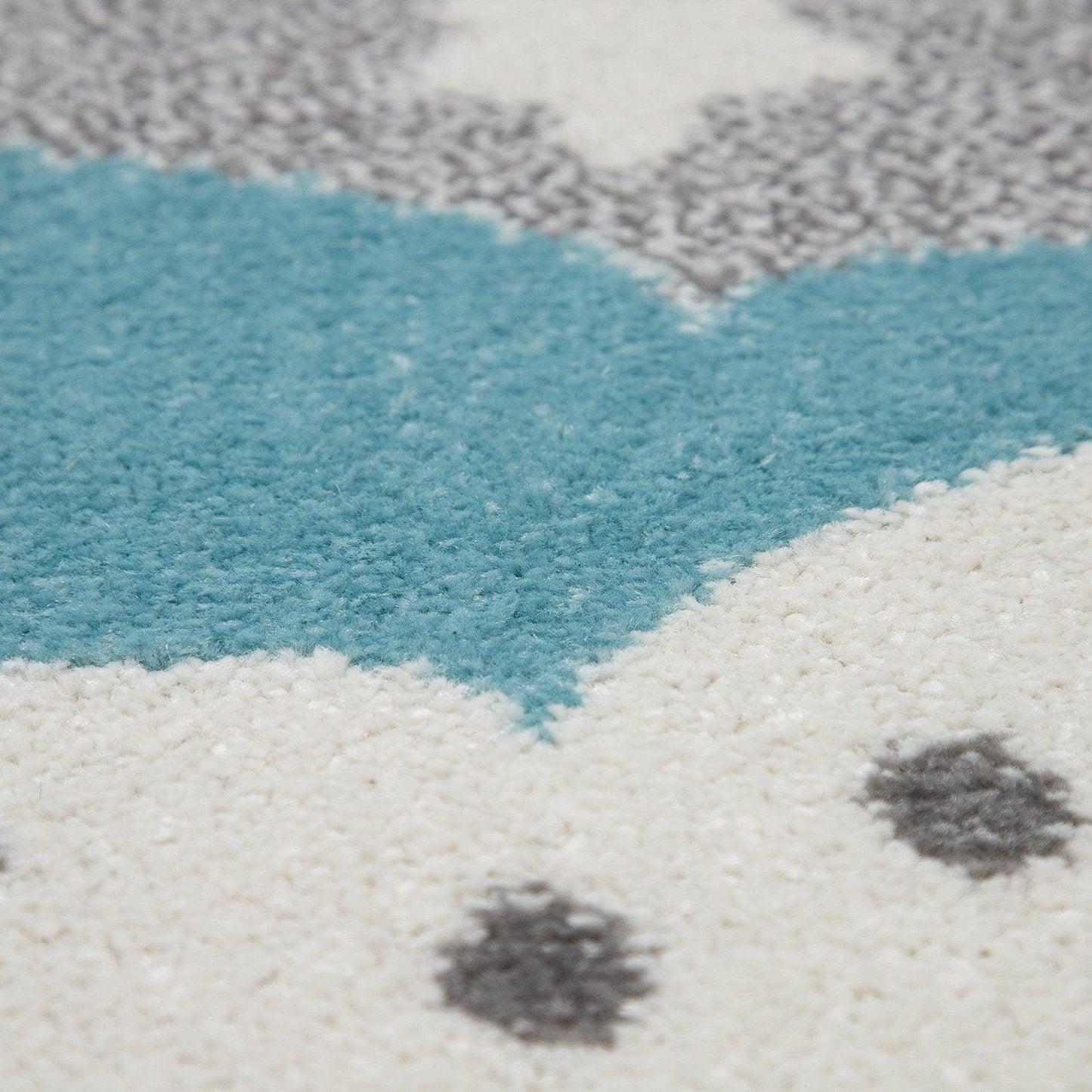 Kids Rug Nino Cute Elephant for Nursery in Grey