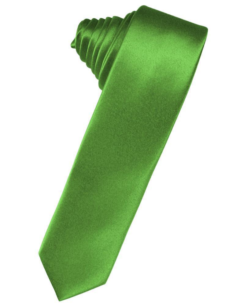 Luxury Satin Skinny Necktie Self Tie