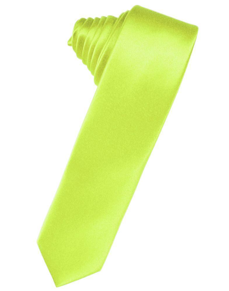 Luxury Satin Skinny Necktie Self Tie