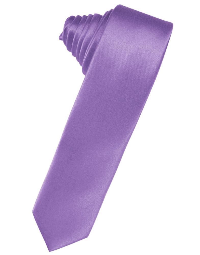 Luxury Satin Skinny Necktie Self Tie