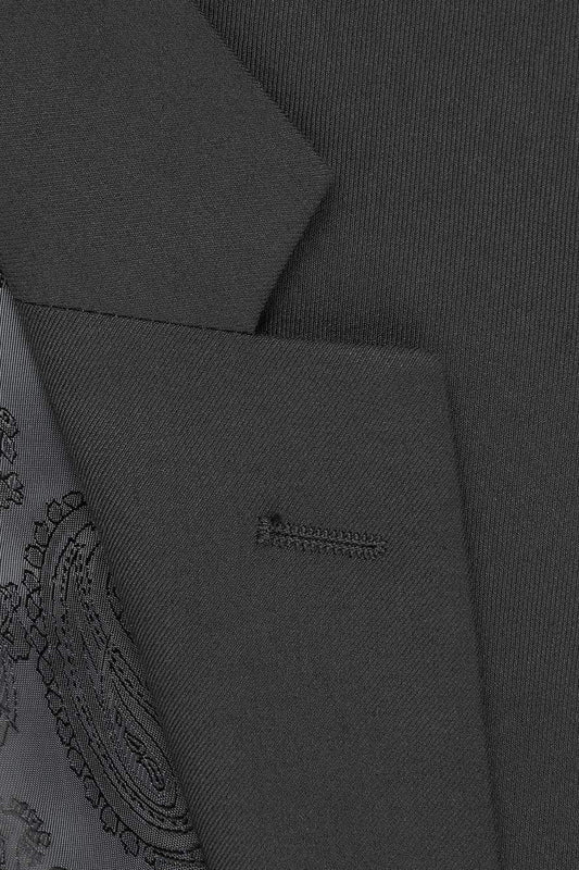 "Madison" Black Suit Jacket Notch (Separates)