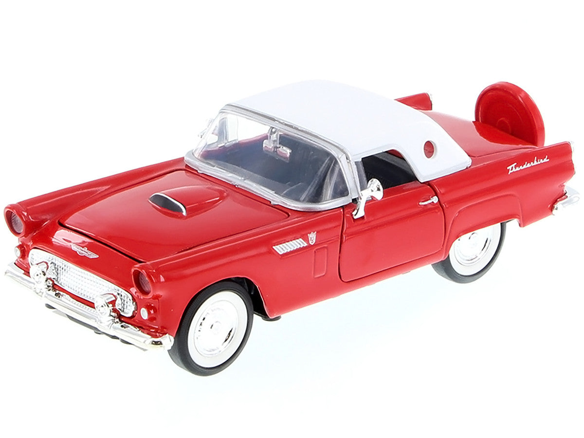 1956 Ford Thunderbird Red 1/24 Diecast Car Model by Motormax