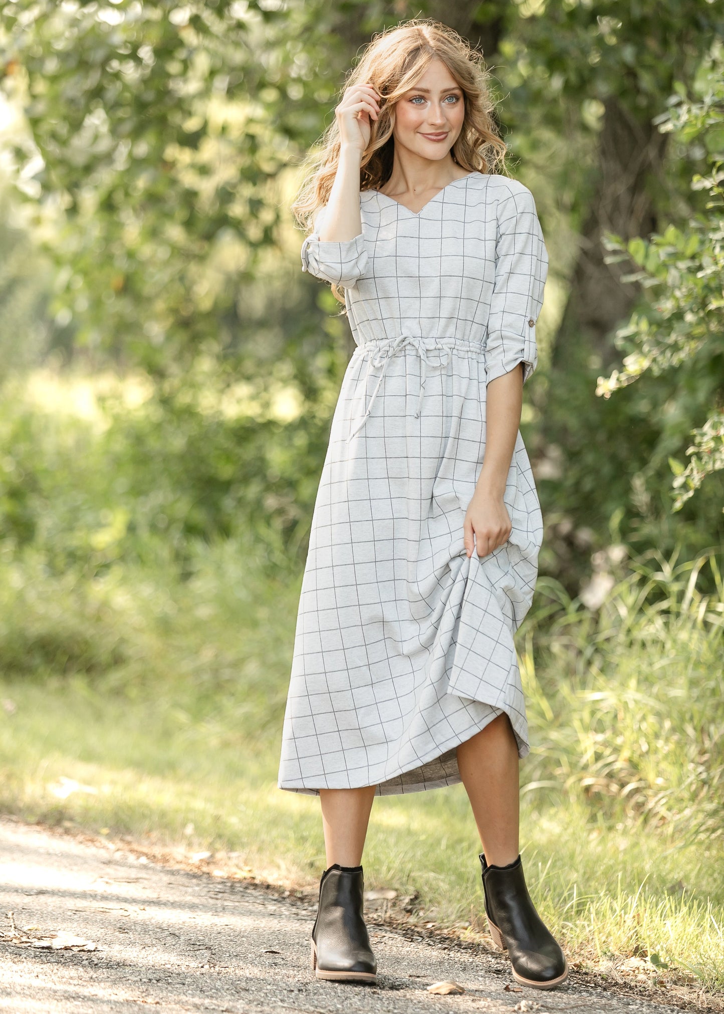 Monica Tie Waist Midi Dress