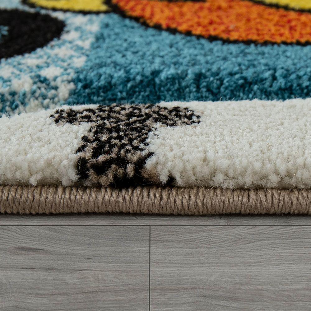 Nursery Rug Lilo Cute Animals on a Train Ride - Green Cream