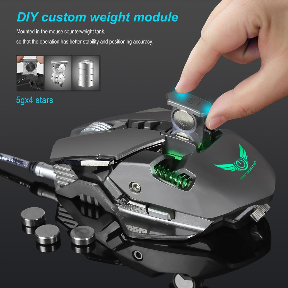 Ninja M1 Wired 3200 DPI 7 Programmable Buttons Breathing Light Gaming Mouse