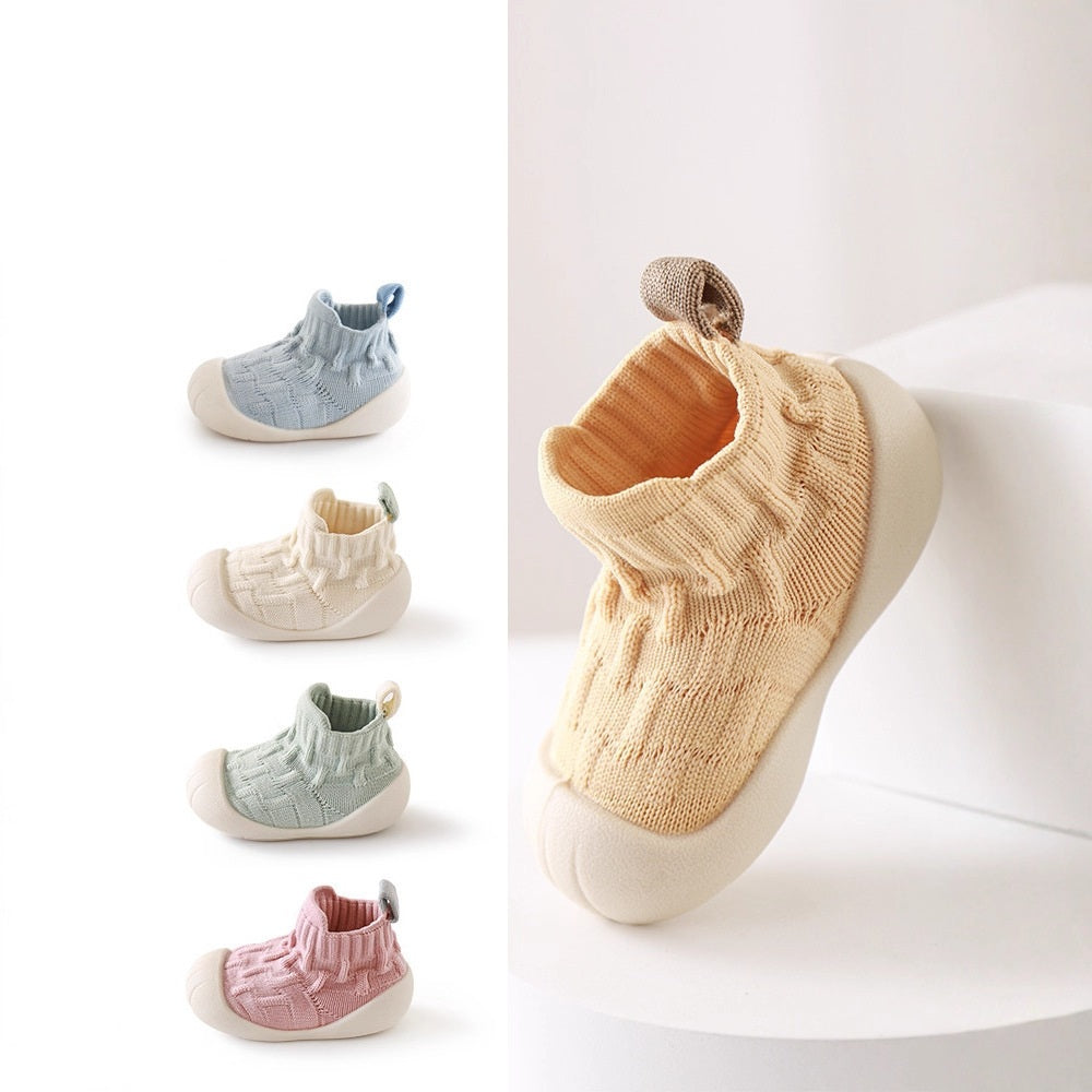 Unisex Patchwork Jacquard Pattern Soft-Sole Walking Shoes
