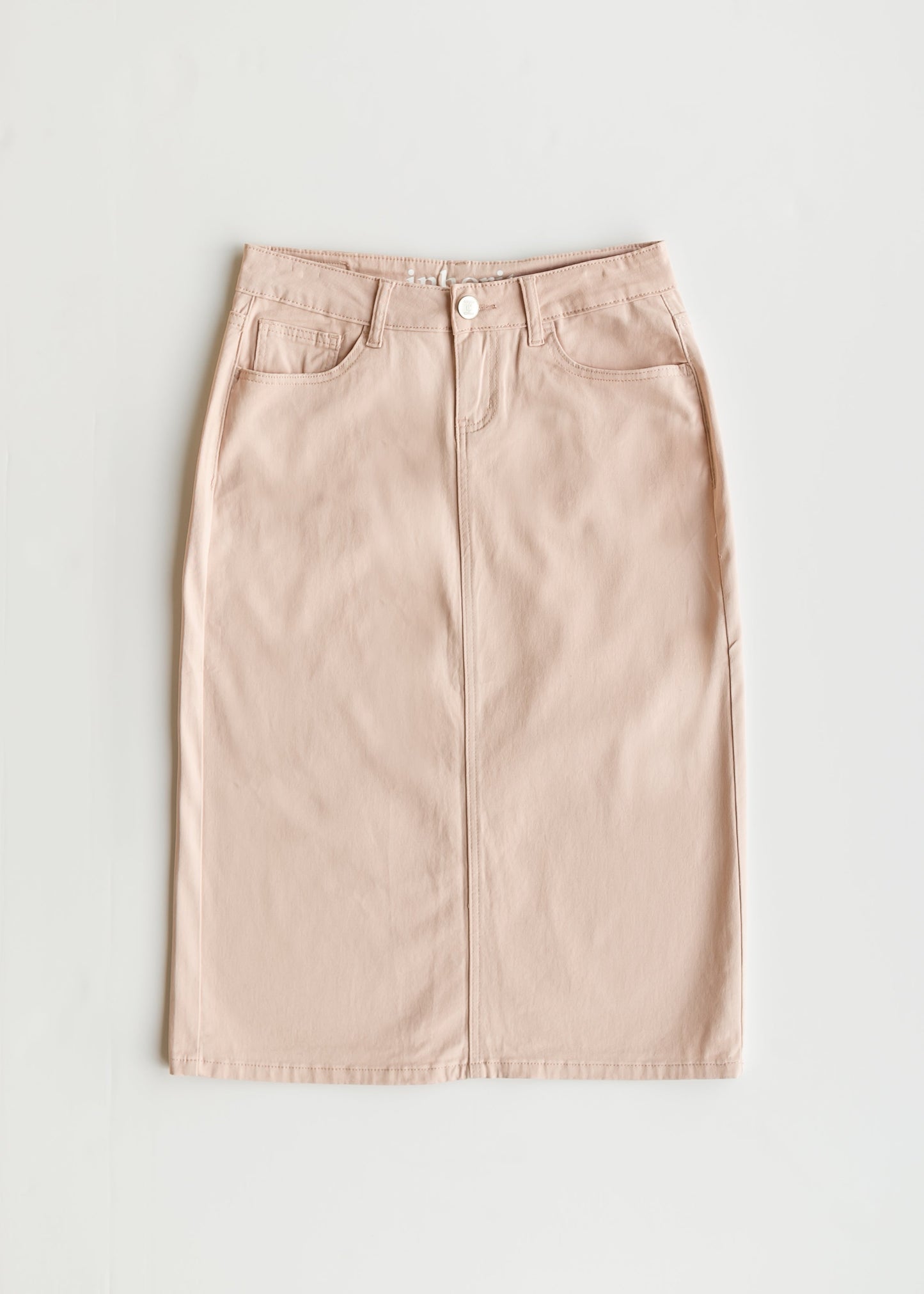 Remi Rose Denim Midi Skirt - FINAL SALE