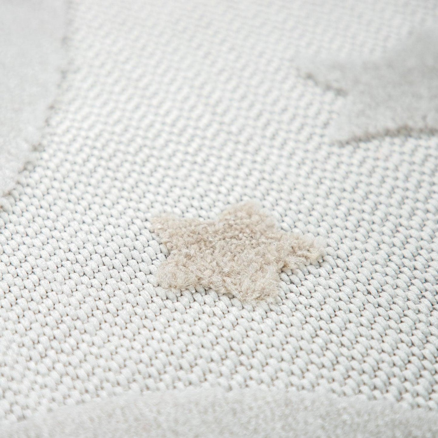 Round Kids Rug Tweet Cuddling Moon & Stars - Cream Beige