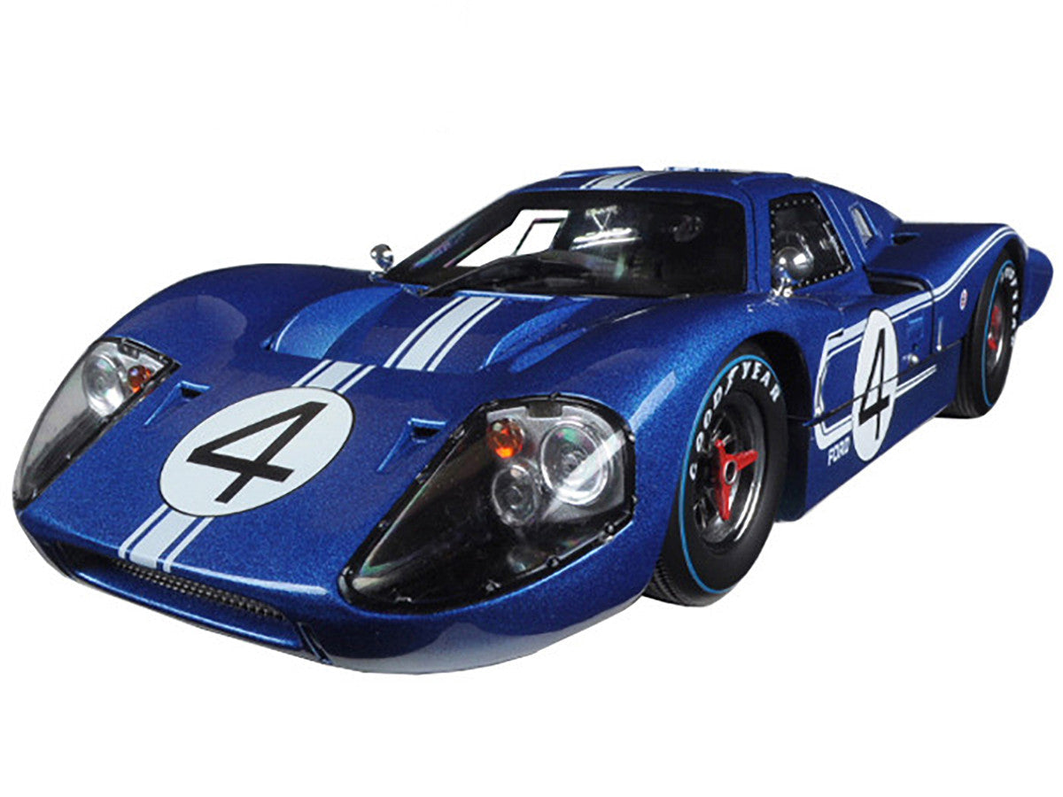 Ford GT MK IV #4 Blue L. Ruby - D. Hulme 24 Hours of Le Mans (1967) 1/18 Diecast Model Car by Shelby Collectibles