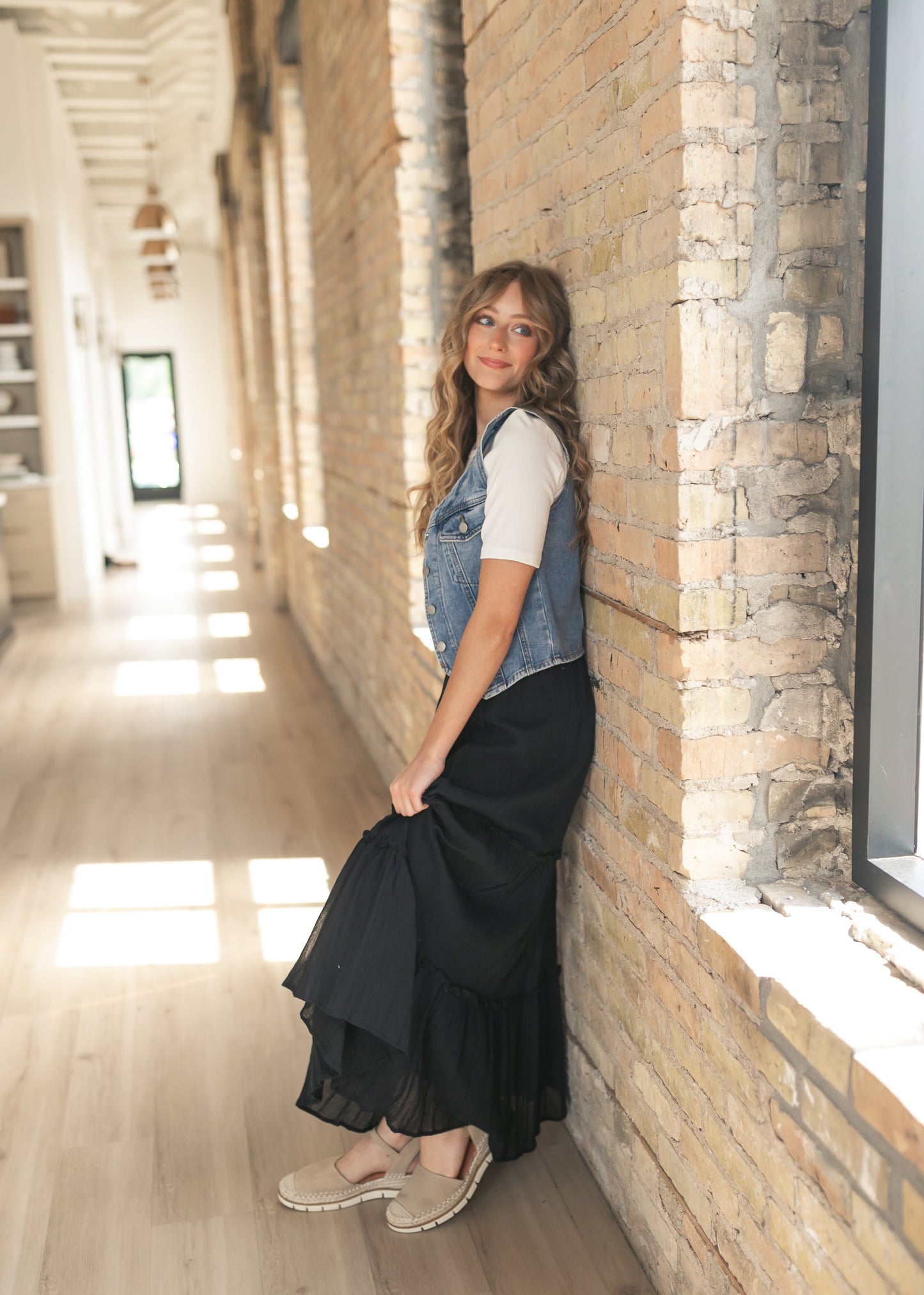 Serena Cotton Gauze Maxi Skirt