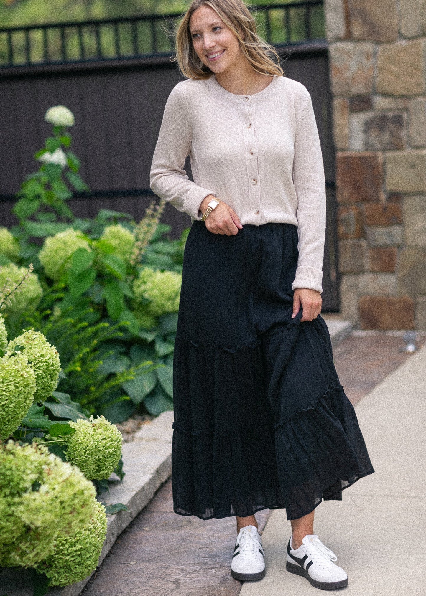 Serena Cotton Gauze Maxi Skirt