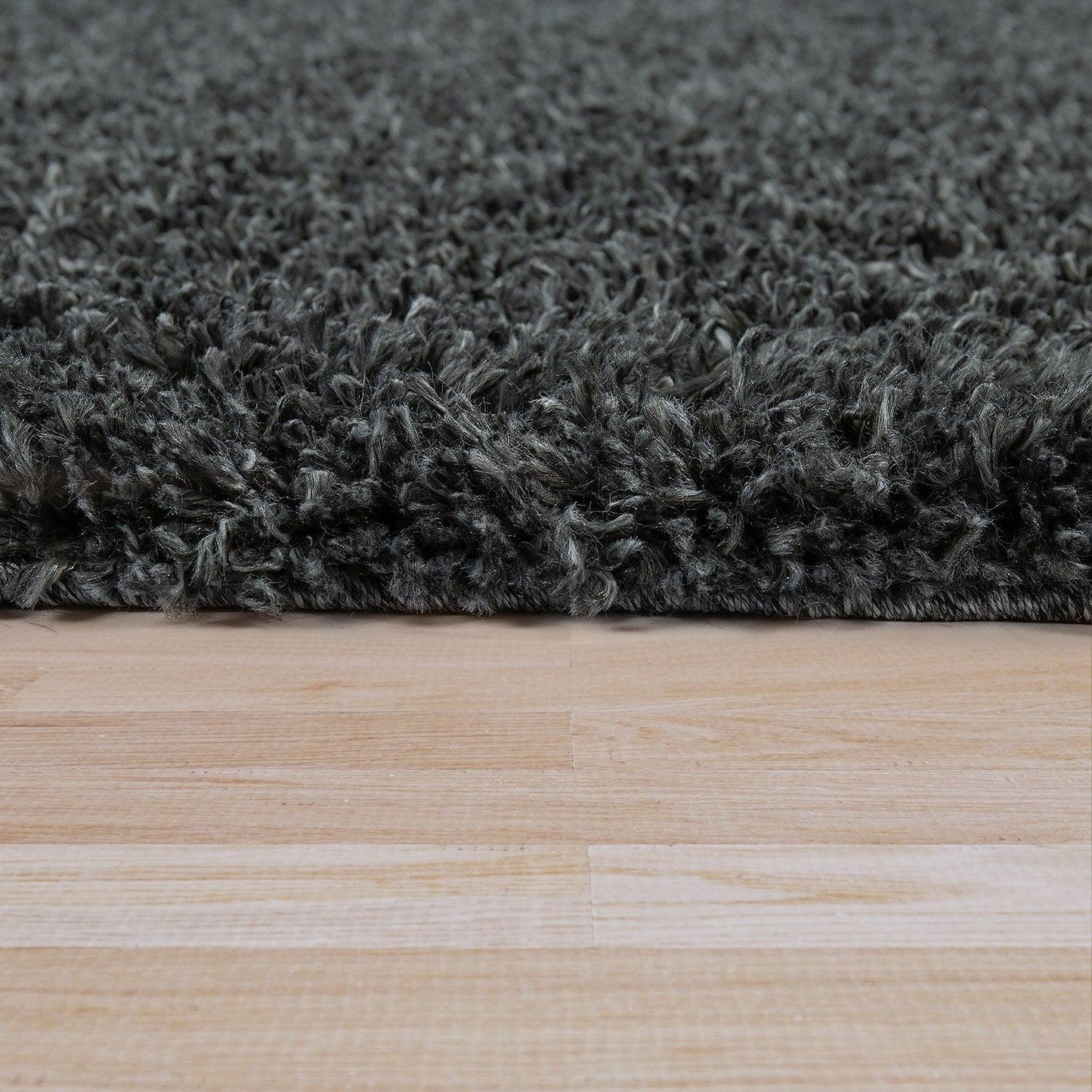 Solid Medium-Pile Rug Anthrazit Living Room Robust