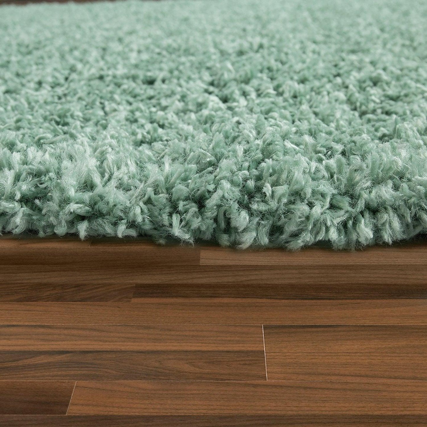 Simple High-Pile Rug Mint-Green Living Room Robust