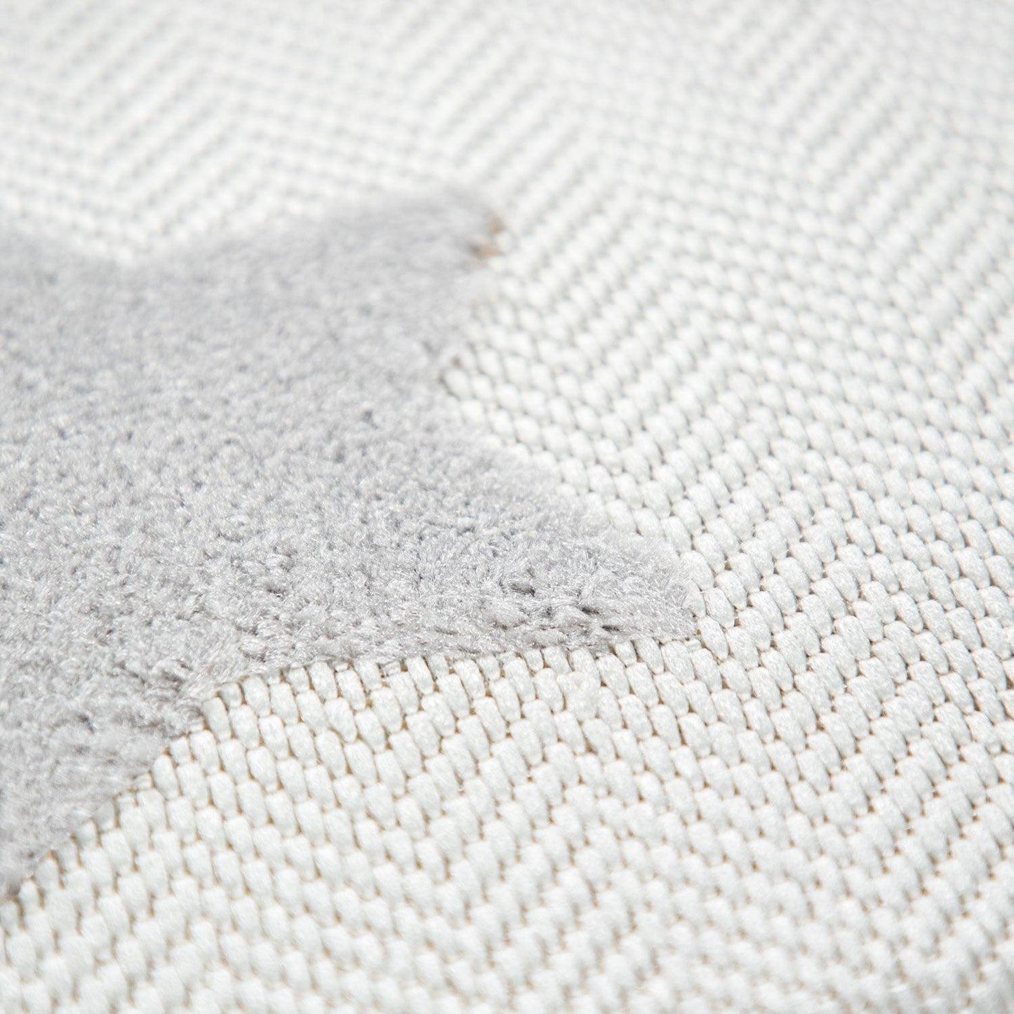 Stars Kids Rug Modern Low-Pile Play Mat Pastel Colored Stars in Cream