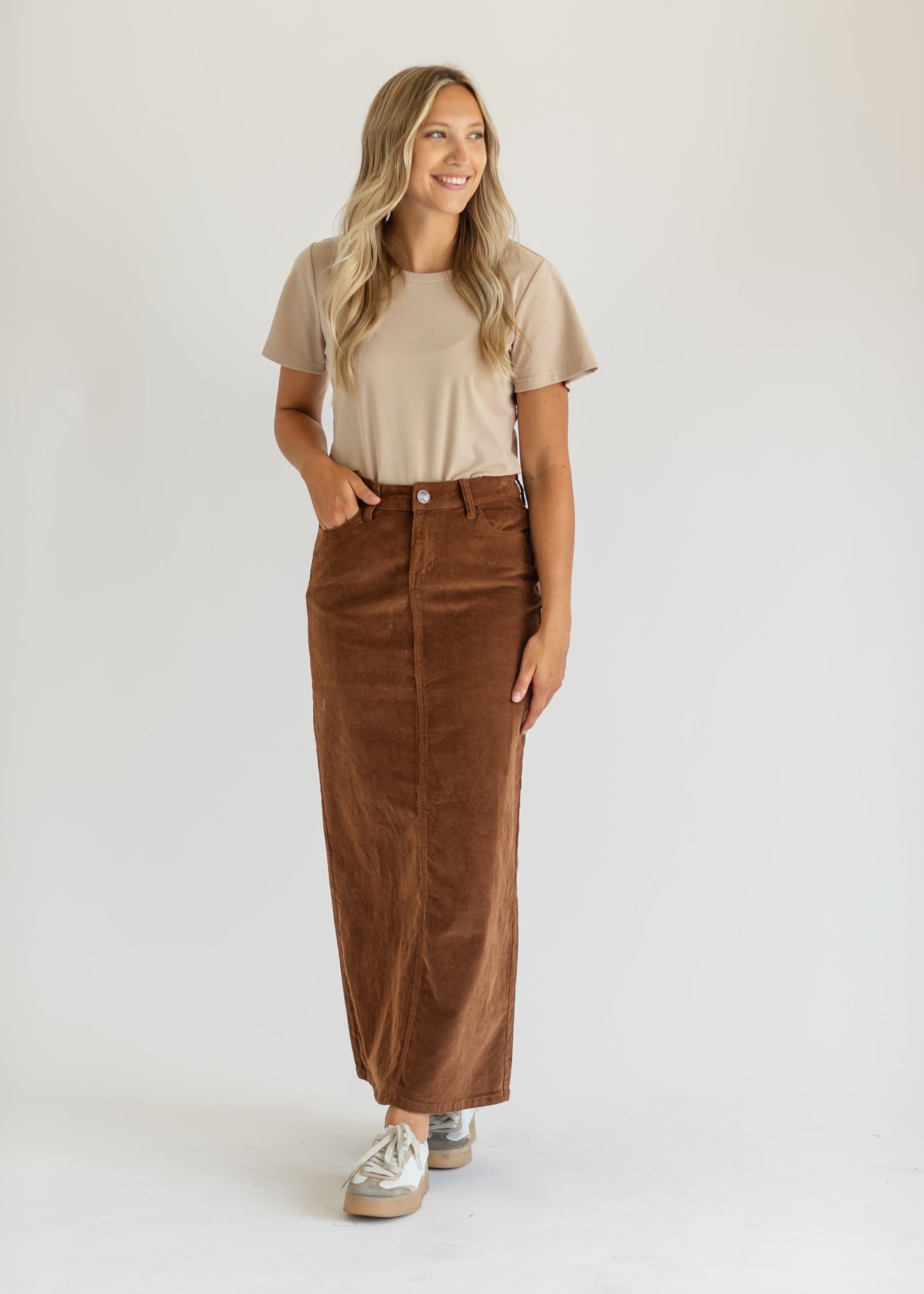 Stella Denim Maxi Skirt
