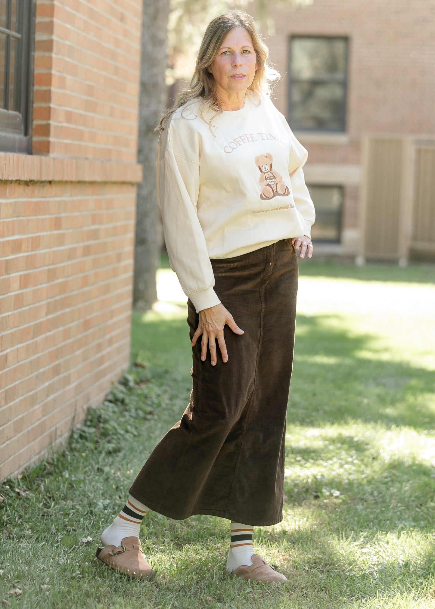 Stella Maxi Corduroy Skirt