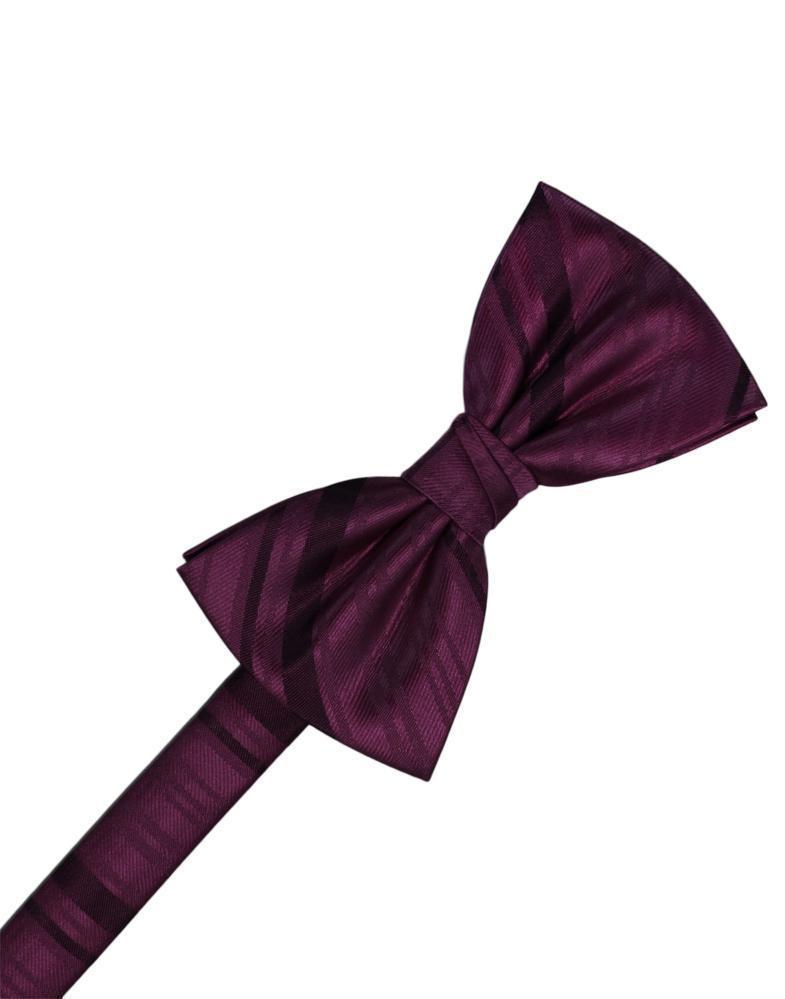 Striped Satin Kids Bow Tie