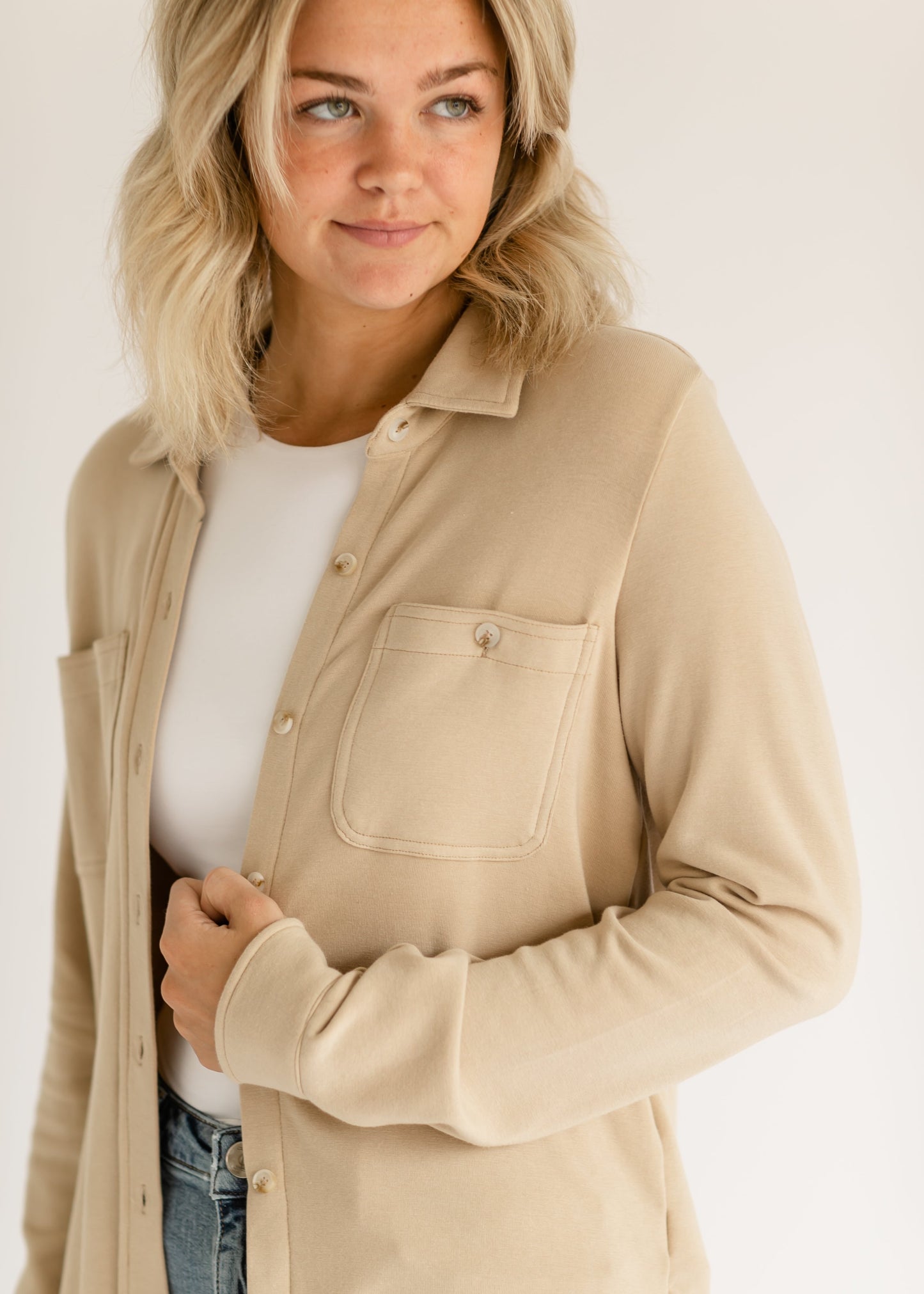 Taylor Ultra Soft Button Front Shirt