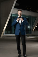 "Vermont" Indigo Blue Tuxedo Jacket