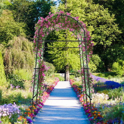 1 PCS 7.5FT Garden Arch Trellis Outdoor Plant Support Archway for Climbing Vine Flower