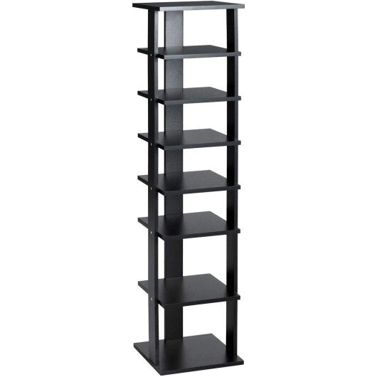 Costway 7-Tier Shoe Rack Practical Free Standing Shelves Storage Shelves-Black