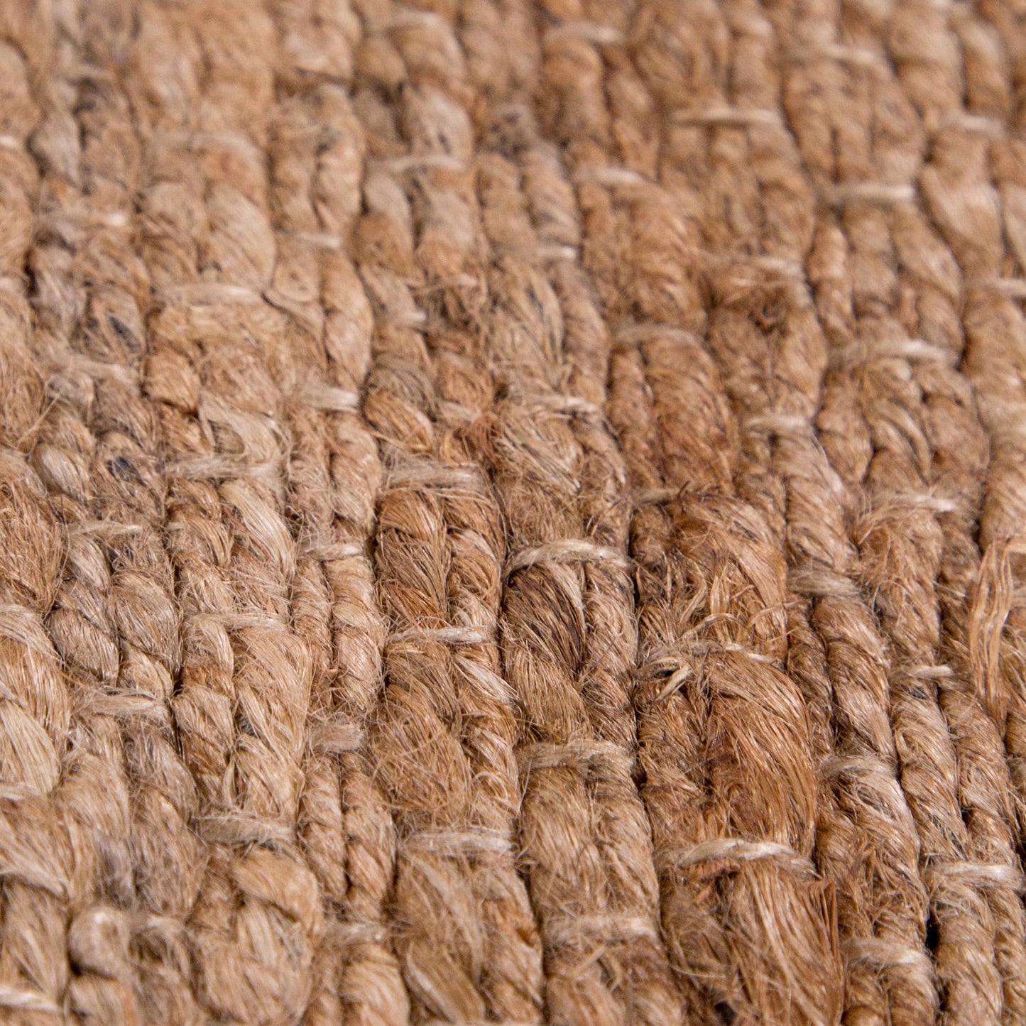 Jute Rug Kaia Hand-Woven with Natural Fibers in Nature Brown